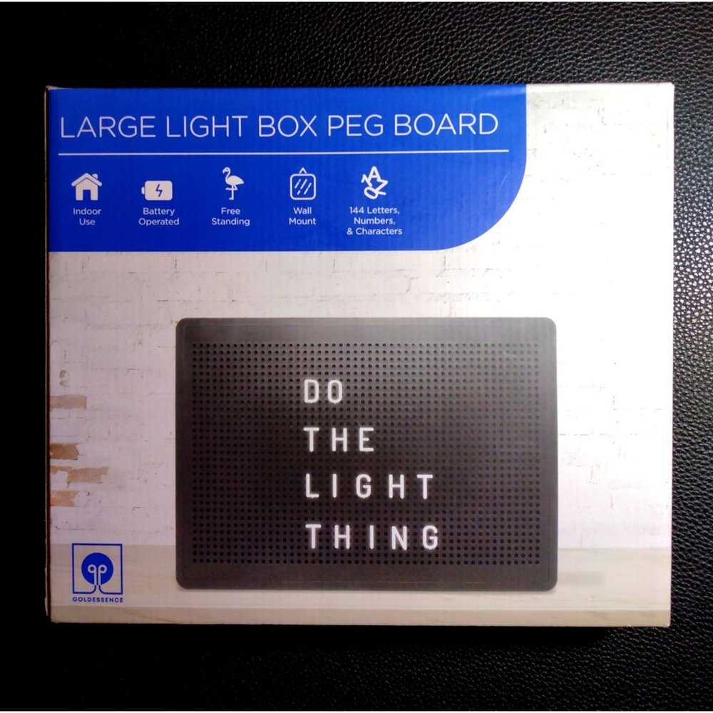 GoldEssence Large Light Box Pegboard